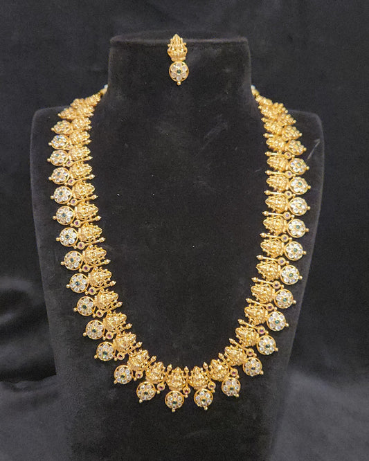 Divine Lakshmi Devi bottu Long Haram Set