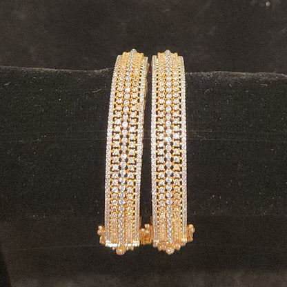 Modern Geometric Checks CZ Diamond Finish openable bangles