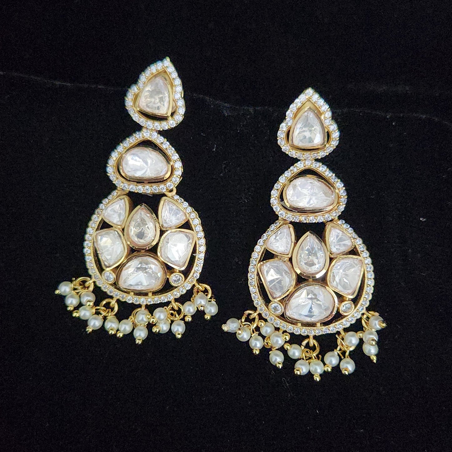 Modern Geometric Moissanite Earrings