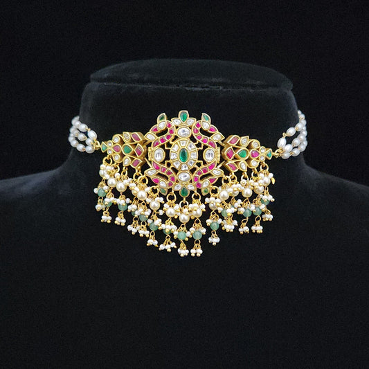 Regal Peacock Kundan Choker