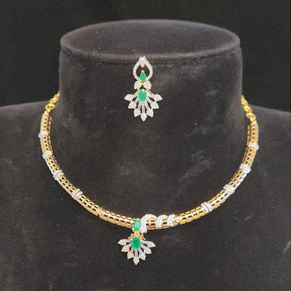 Leaf Motif Gold Finish Kante Set