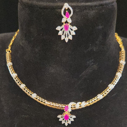 Leaf Motif Gold Finish Kante Set