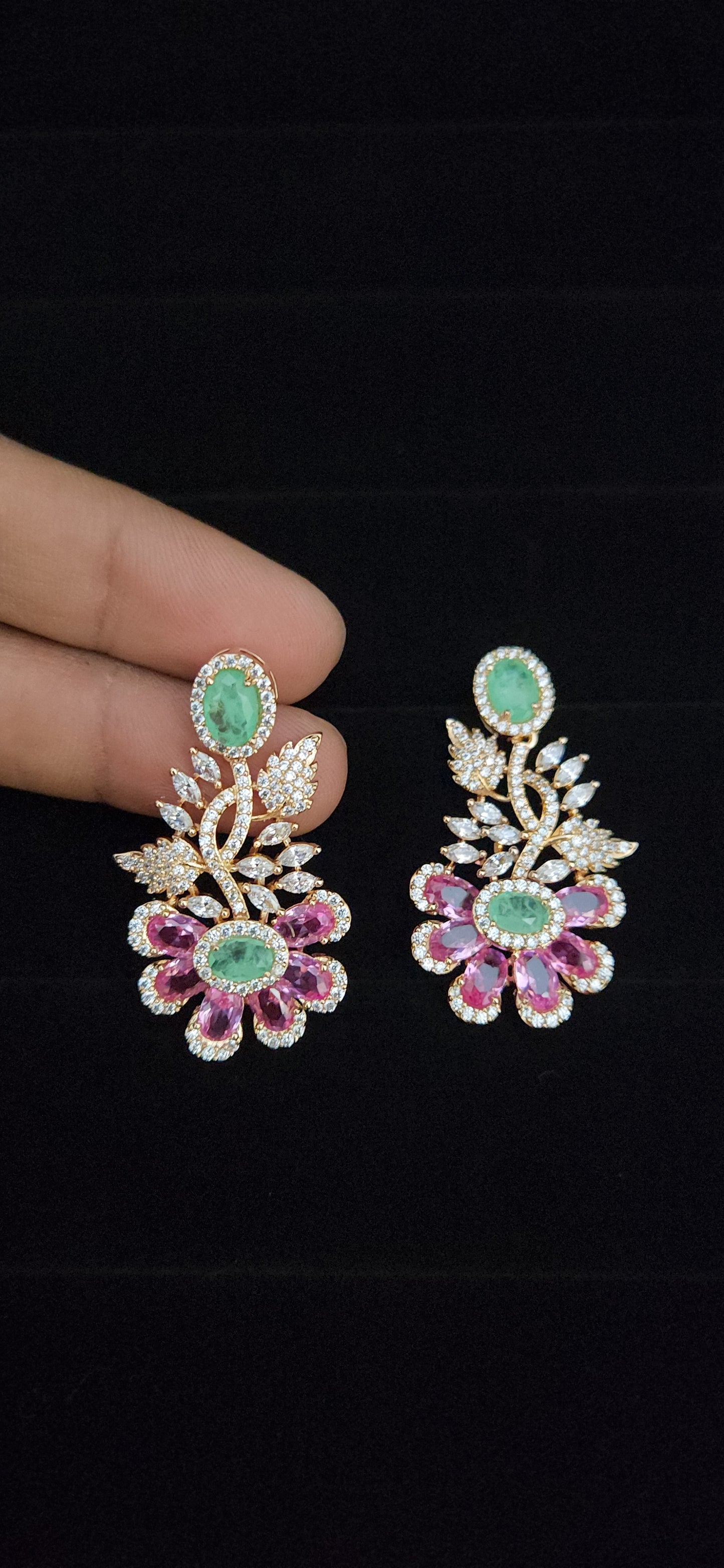 Vibrant Mixed Floral Earrings