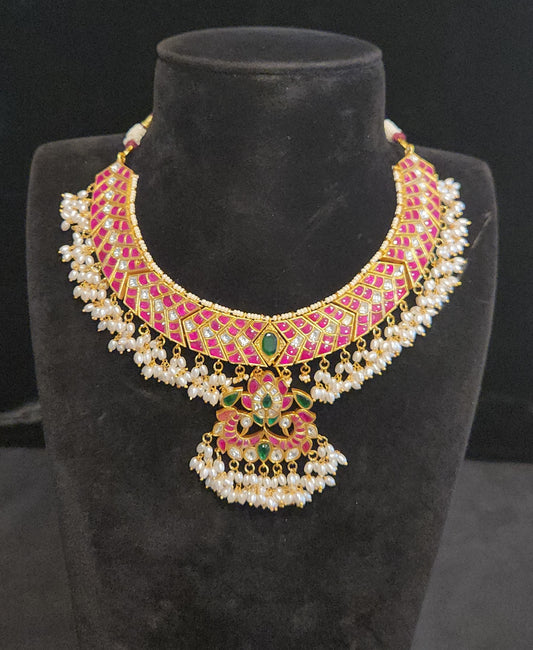Exquisite Jadau Kundan Guttapusalu Neck Sets