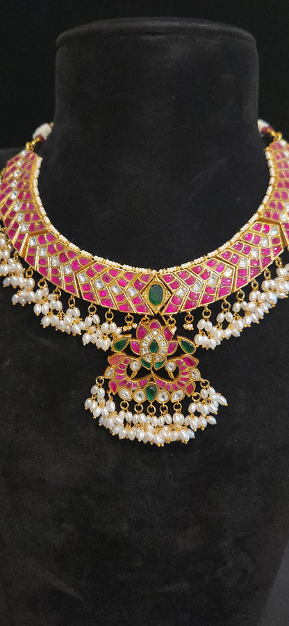 Exquisite Jadau Kundan Guttapusalu Neck Sets