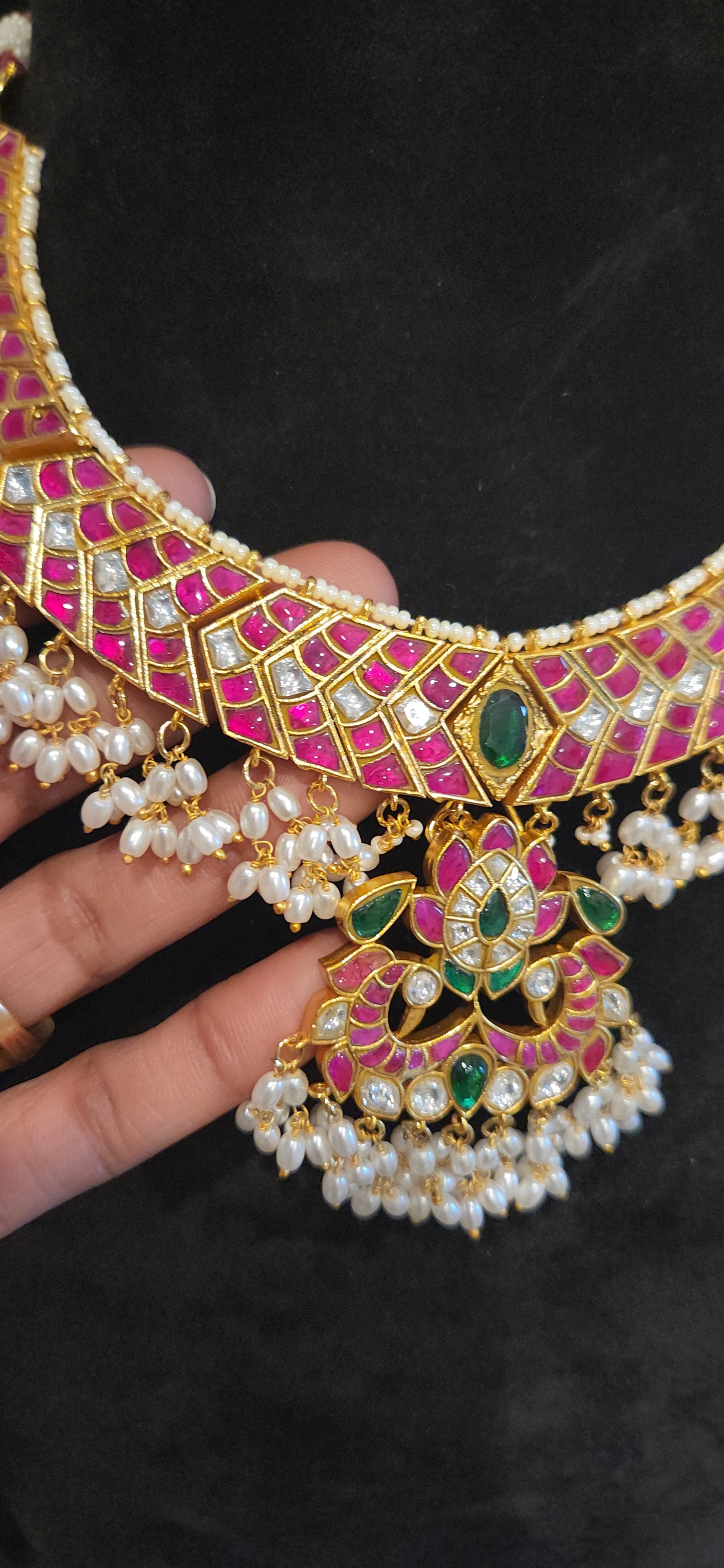 Exquisite Jadau Kundan Guttapusalu Neck Sets