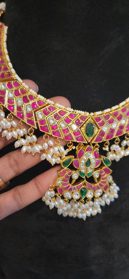Exquisite Jadau Kundan Guttapusalu Neck Sets