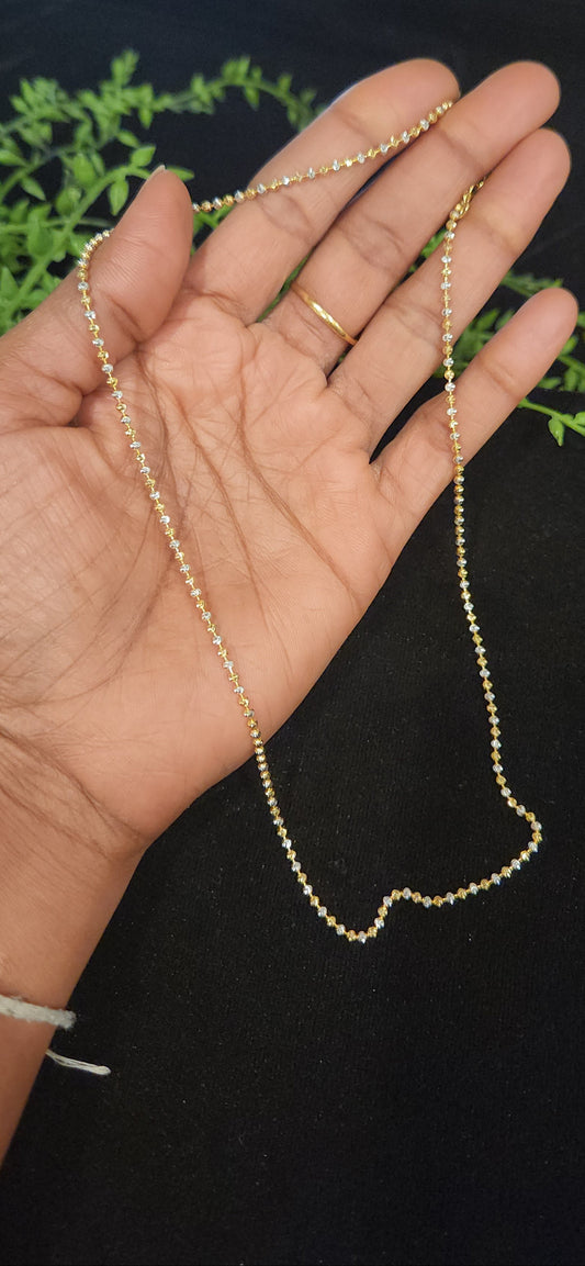 92.5 Silver Elegant Minimalist Ball Chain