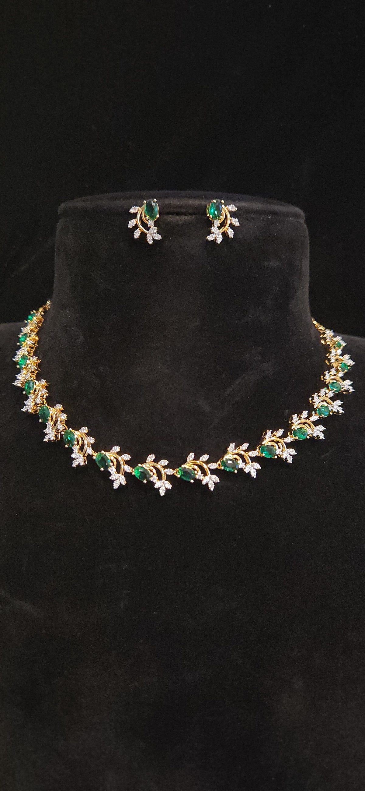 Elegant CZ Necklace Set