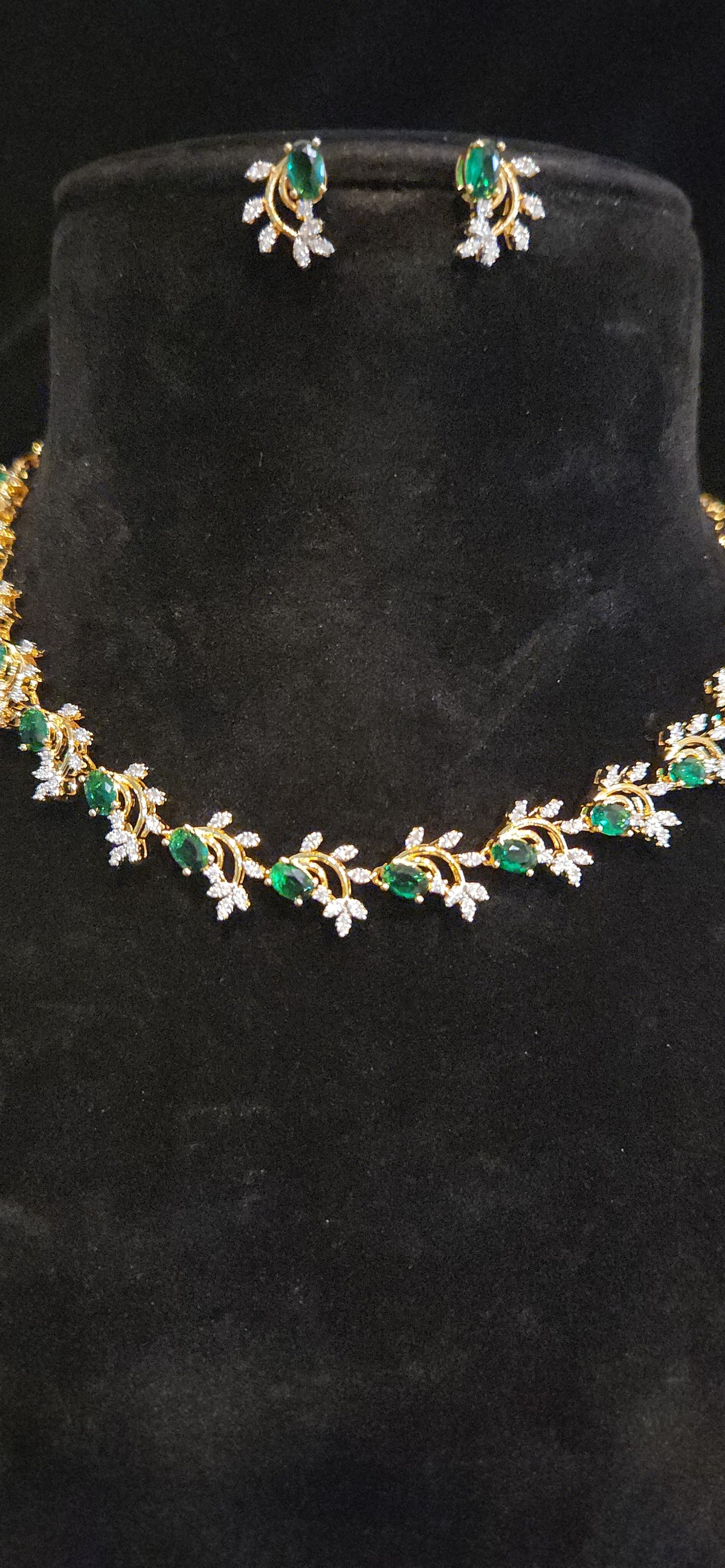 Elegant CZ Necklace Set