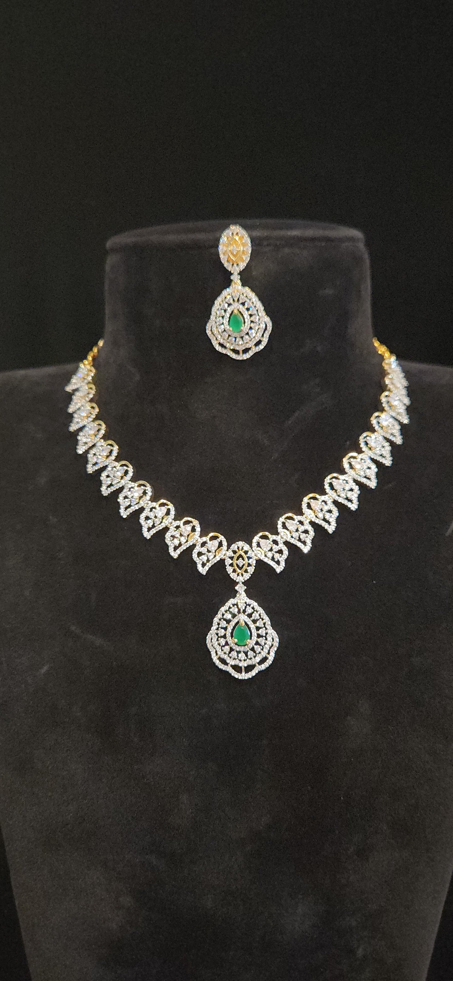 Pretty CZ  Necklace Set