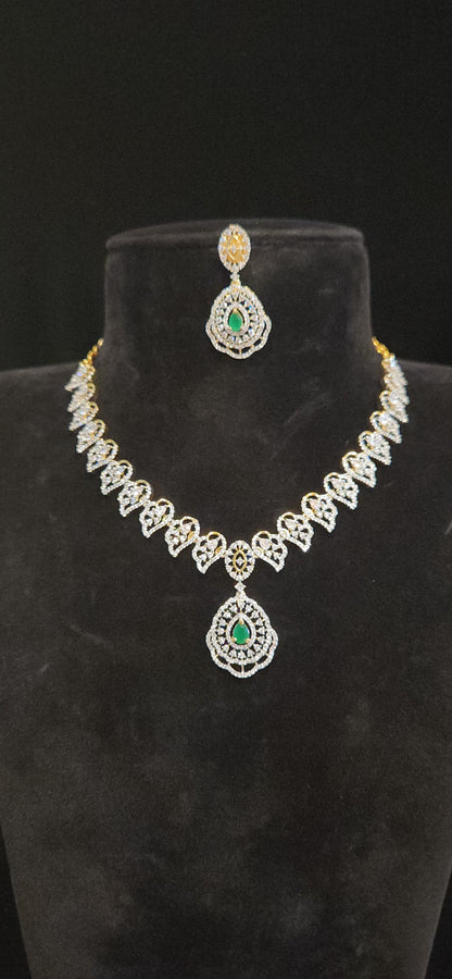 Pretty CZ  Necklace Set