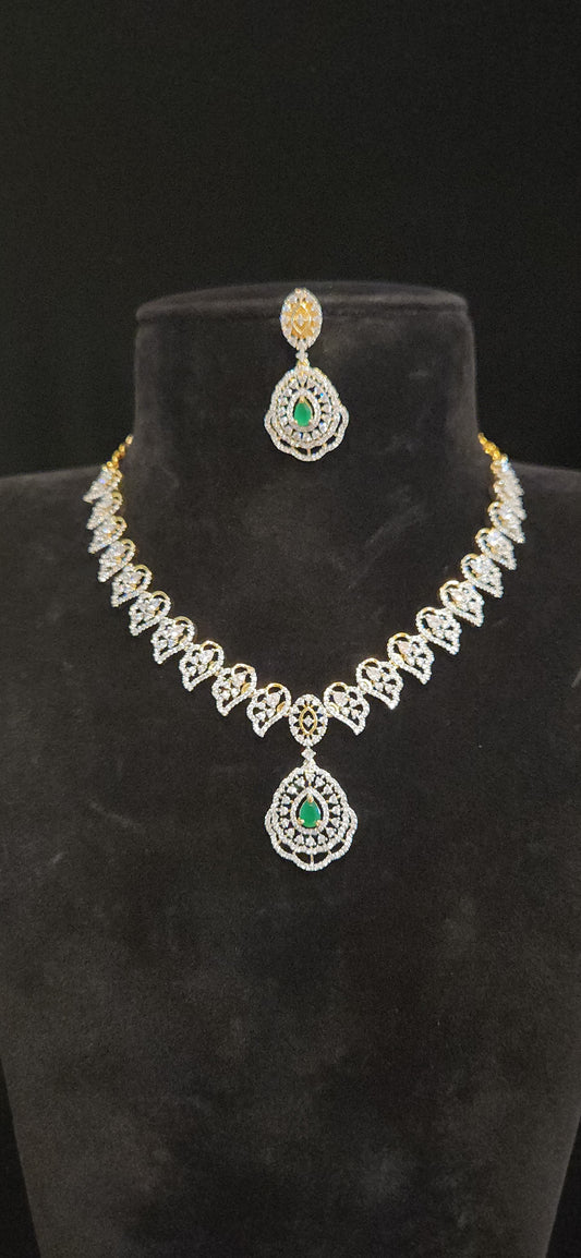 Pretty CZ  Necklace Set