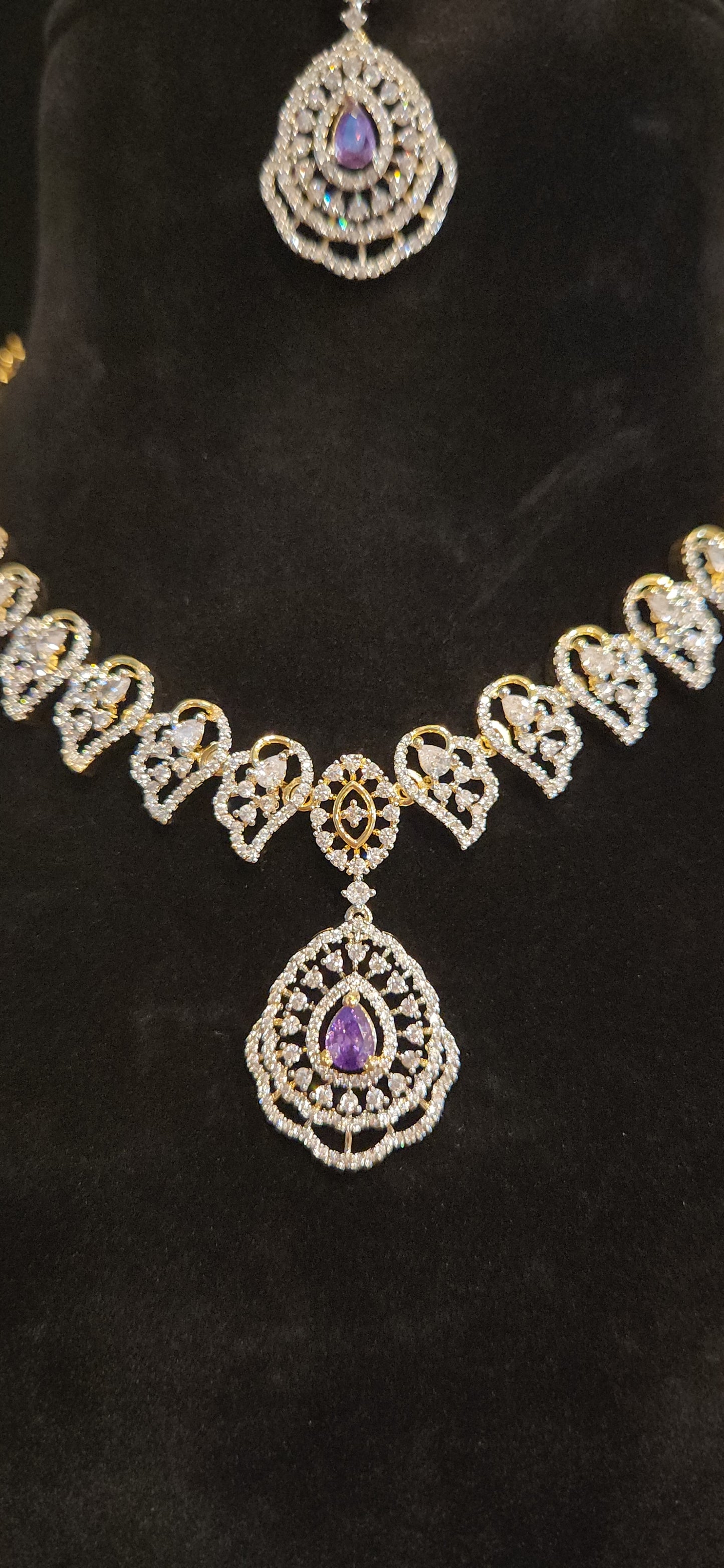 Pretty CZ  Necklace Set