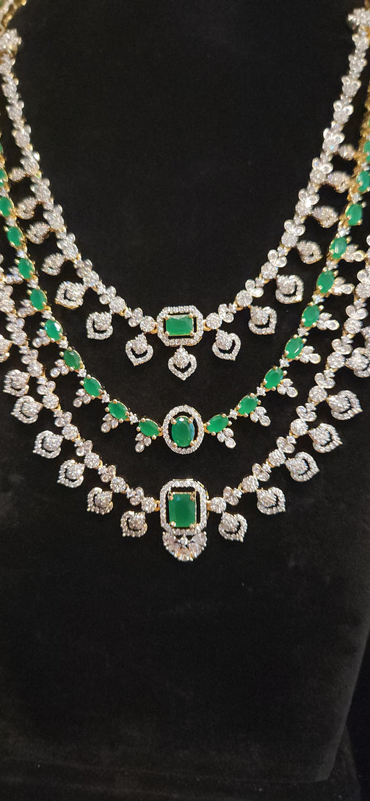 Luxury CZ Long Haram Set