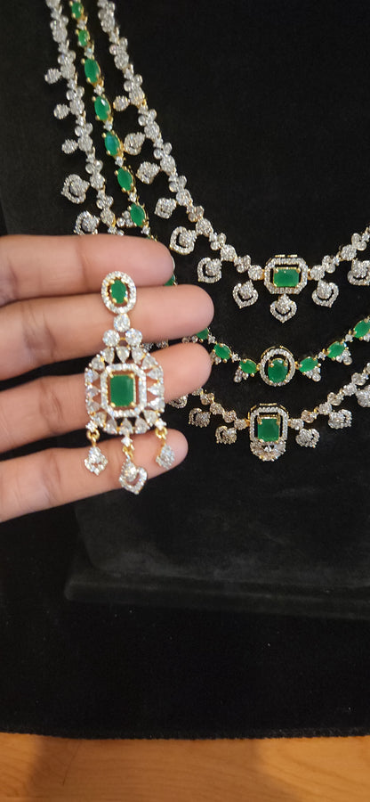 Luxury CZ Long Haram Set