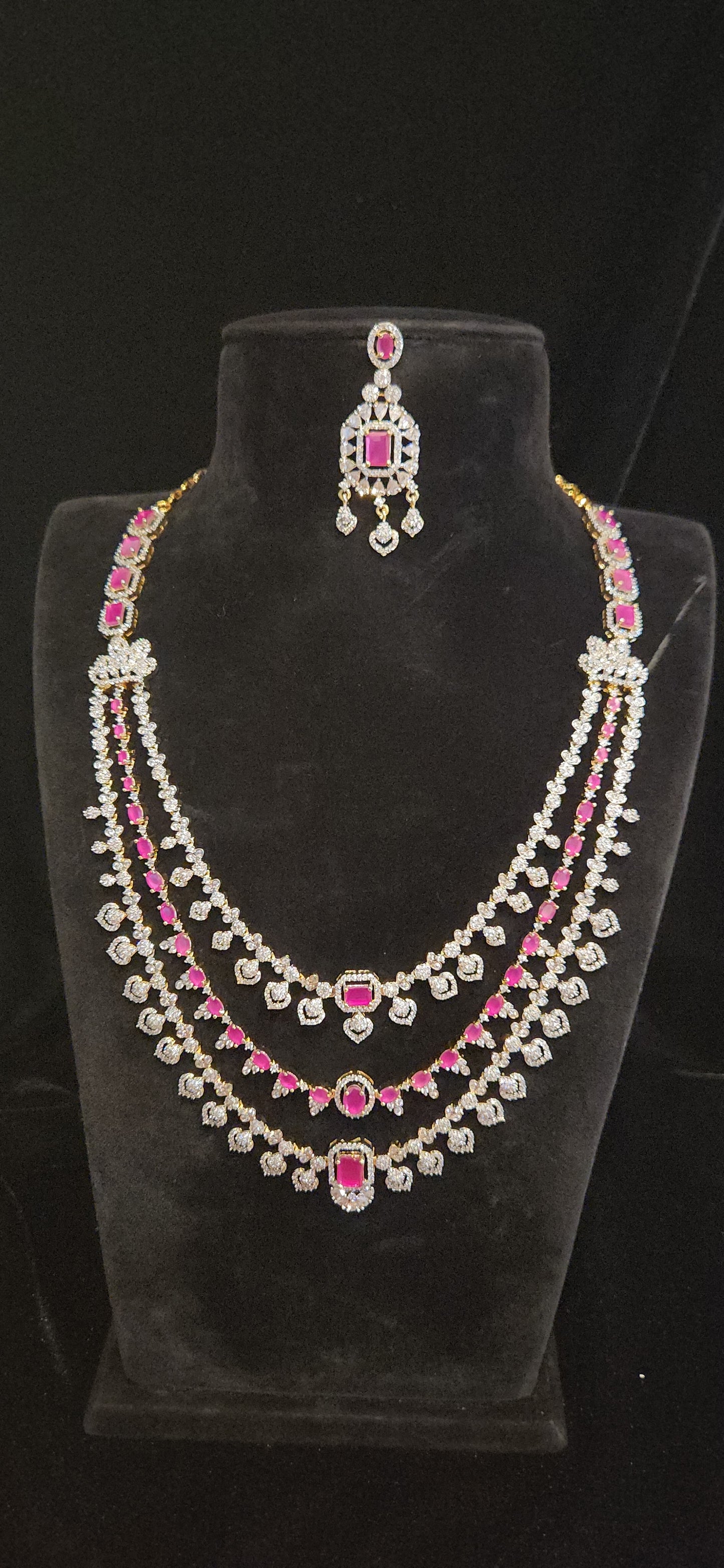 Luxury CZ Long Haram Set