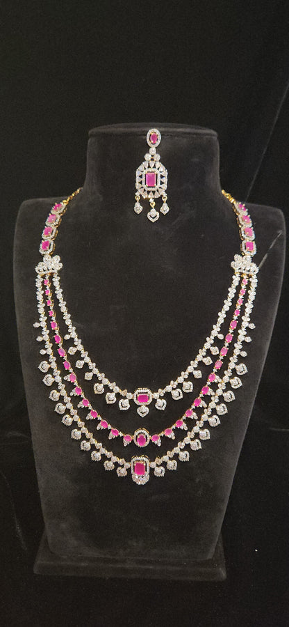 Luxury CZ Long Haram Set