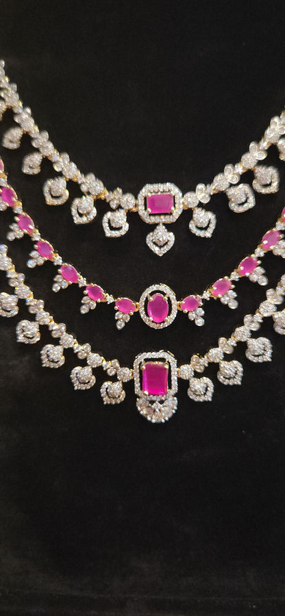 Luxury CZ Long Haram Set