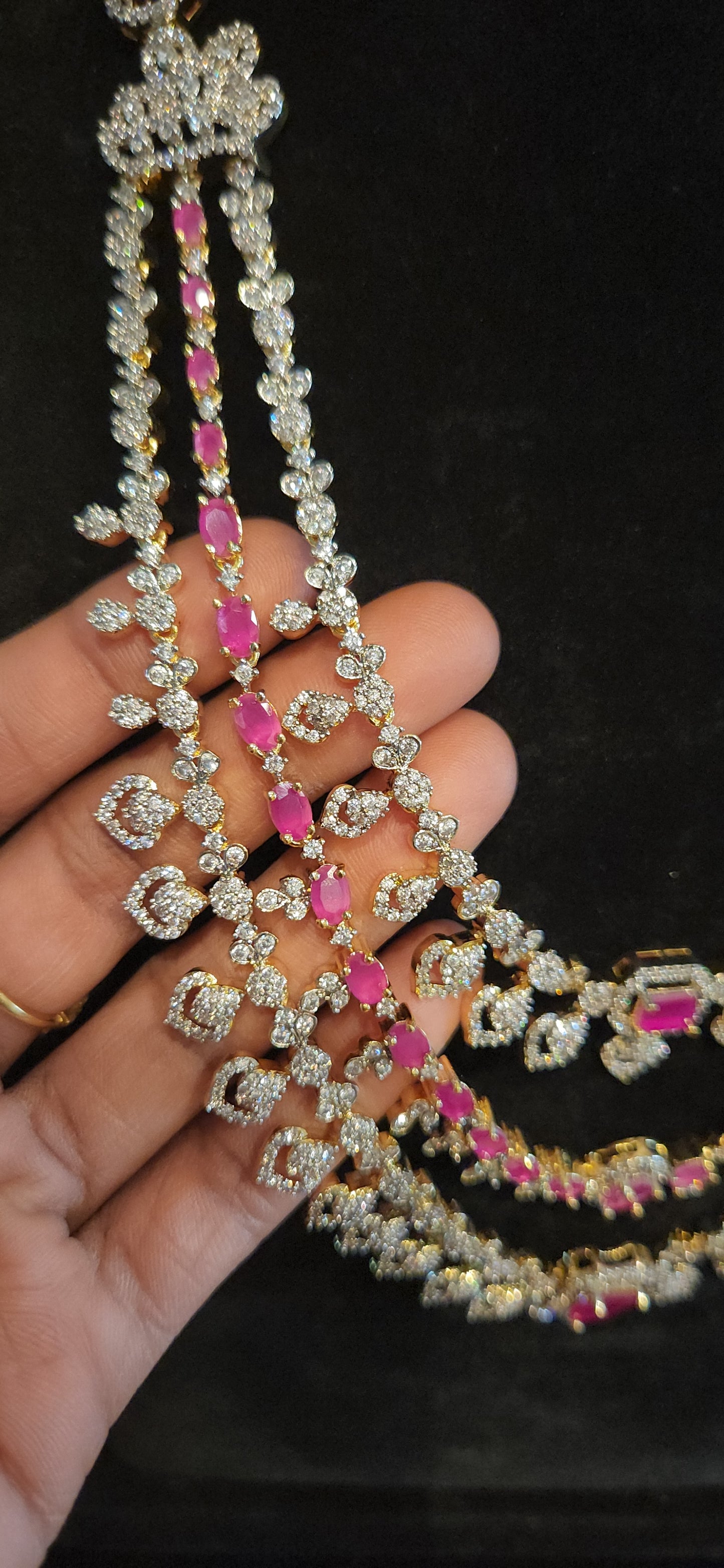 Luxury CZ Long Haram Set