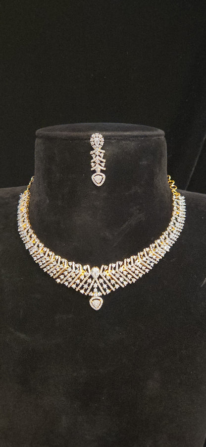 CZ Cocktail Sparkle Necklace Set