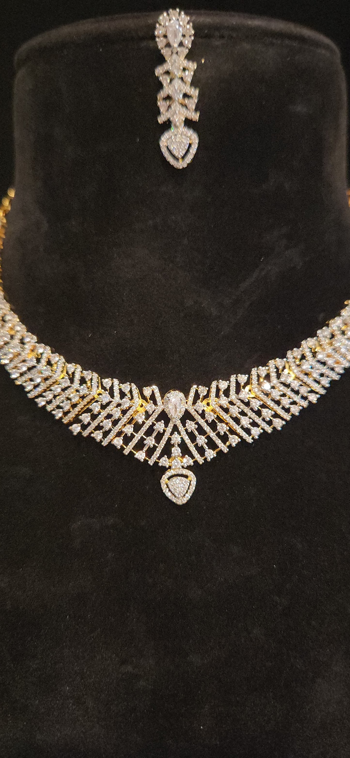 Elegant CZ Necklace Set