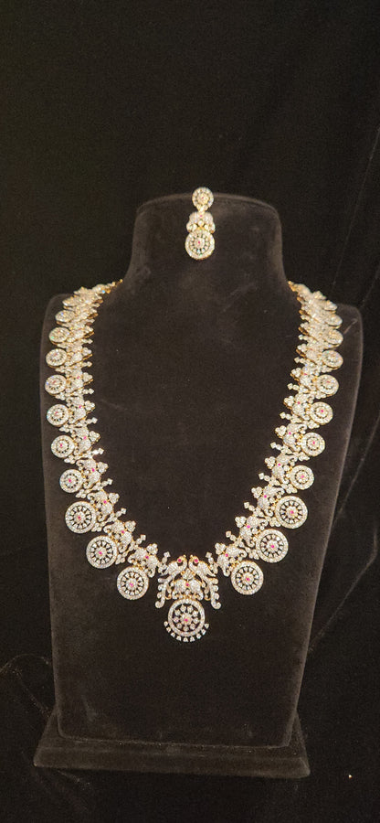 Luxury CZ Bridal Bottu Haram Set with