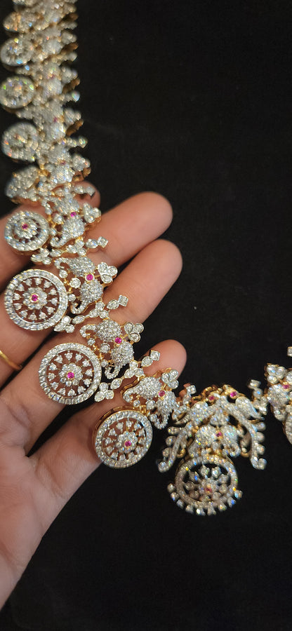 Luxury CZ Bridal Bottu Haram Set with