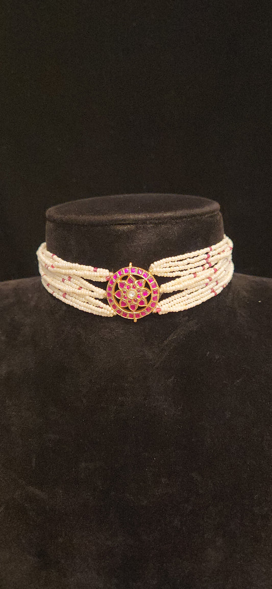 Traditional Kundan Flower Choker