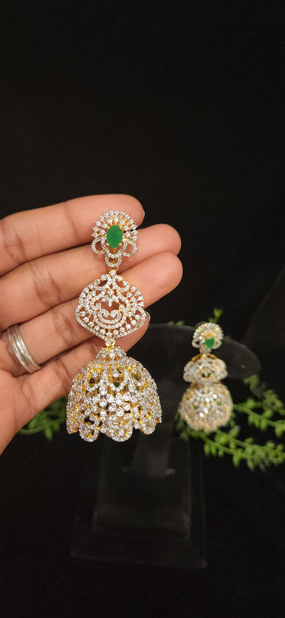 Premium Stone CZ Designer Jhumka