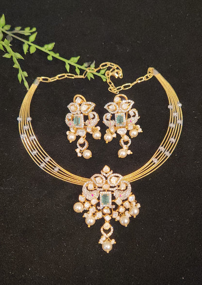 92.5 Silver Royal Radiance Pendant Set