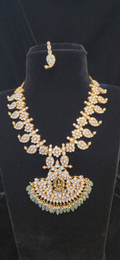 Lakshmi Peacock Moissanite Mango Haram