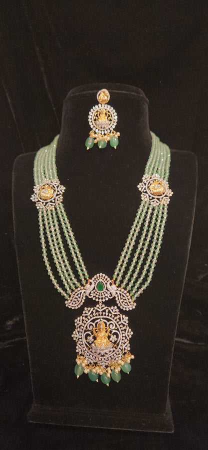 Lakshmi CZ Onyx Beads Heritage Haram
