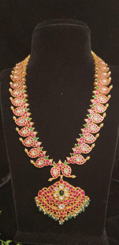 Jadau Kundan reversible 2-in-1 Mango Haram
