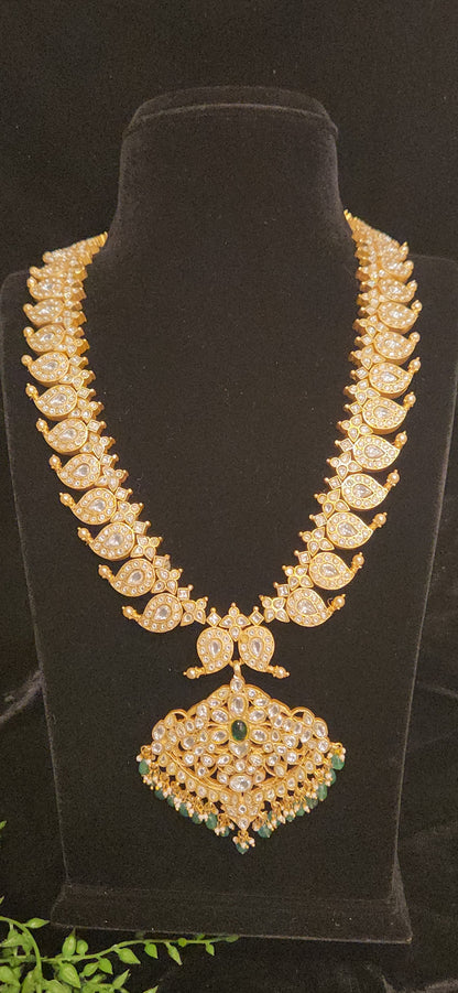 Jadau Kundan reversible 2-in-1 Mango Haram