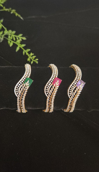 Leaf Vine Designer Stone Bracelet