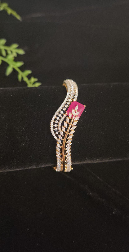Leaf Vine Designer Stone Bracelet