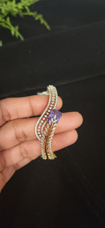 Leaf Vine Designer Stone Bracelet