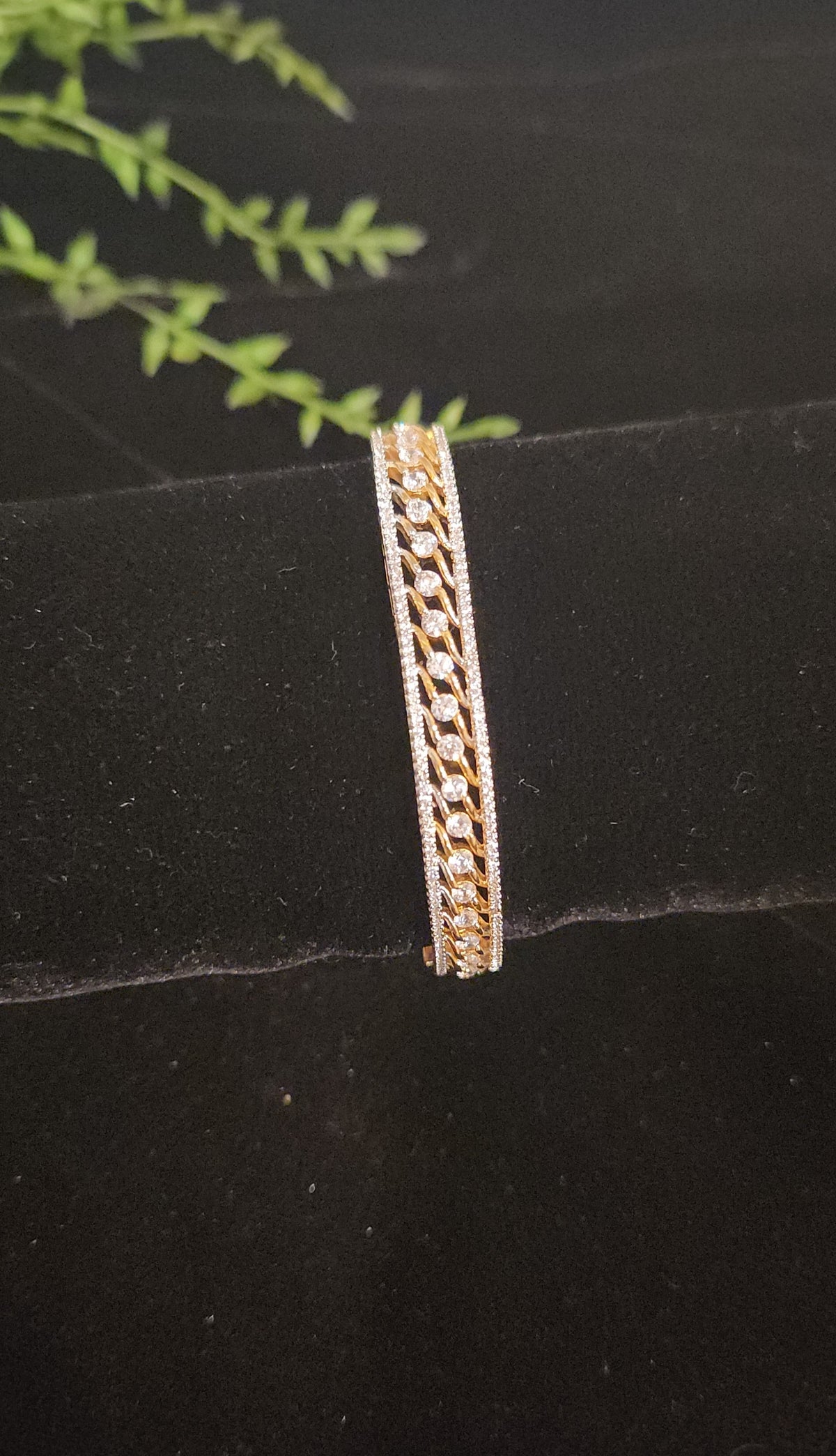 Twin Border CZ Designer Bracelet