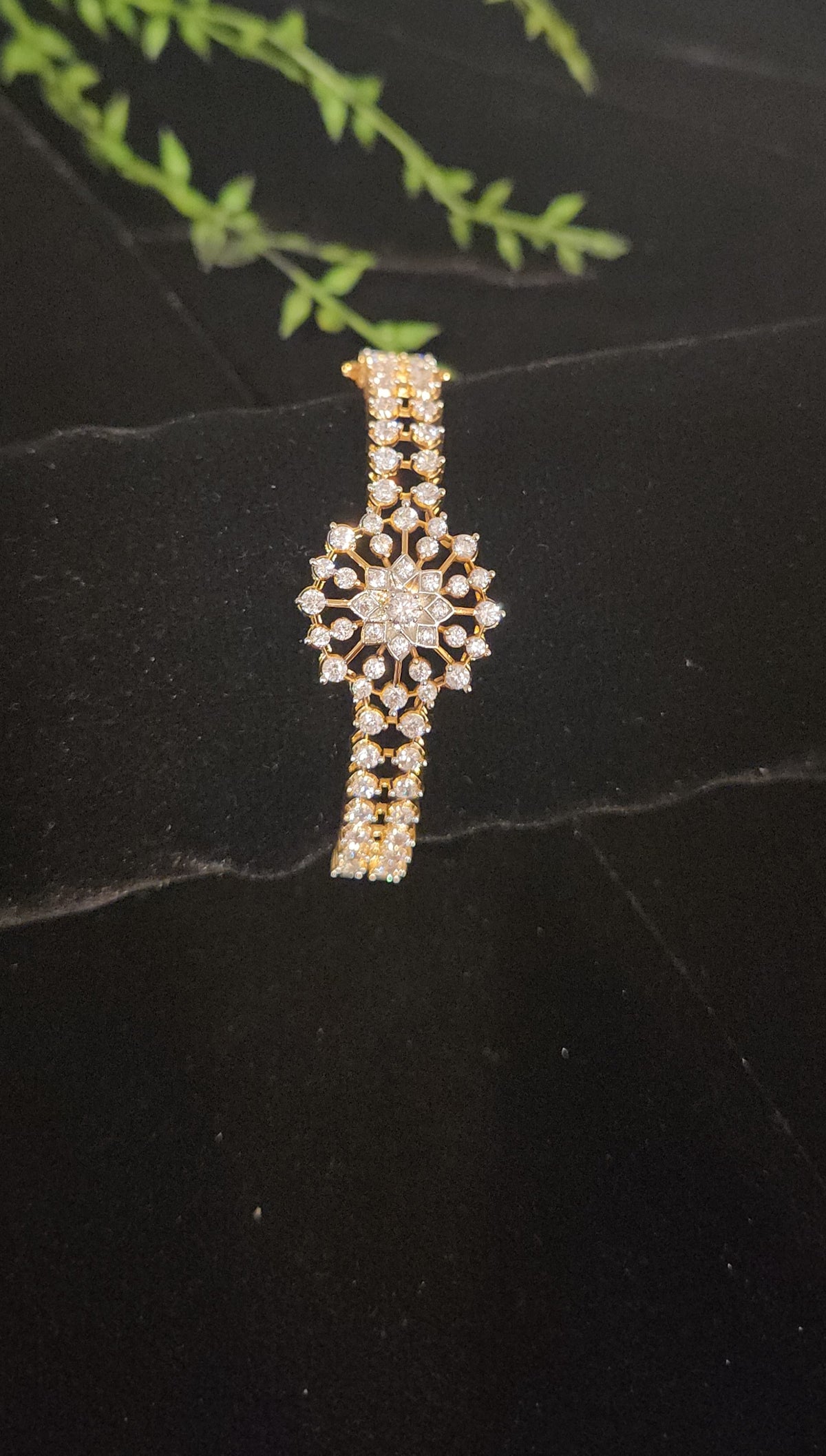 Openable CZ Bangles – Hexagon Shaped