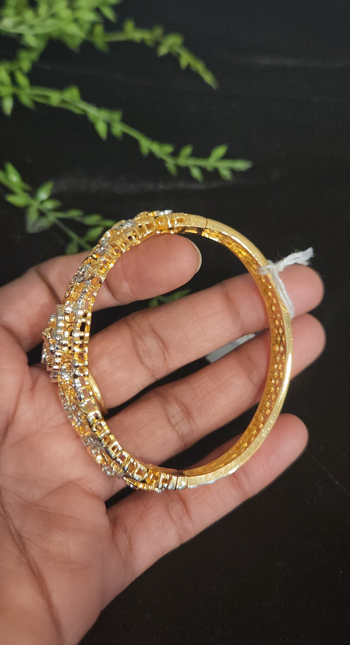 Antique Peacock and Floral Design Bracelet