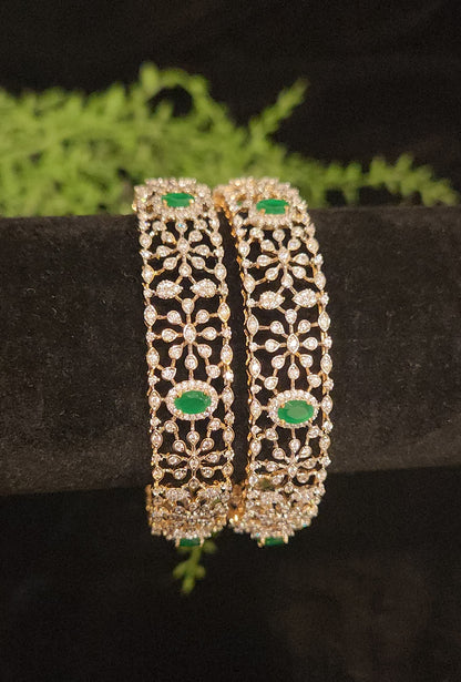 Emerald Radiance Bangles
