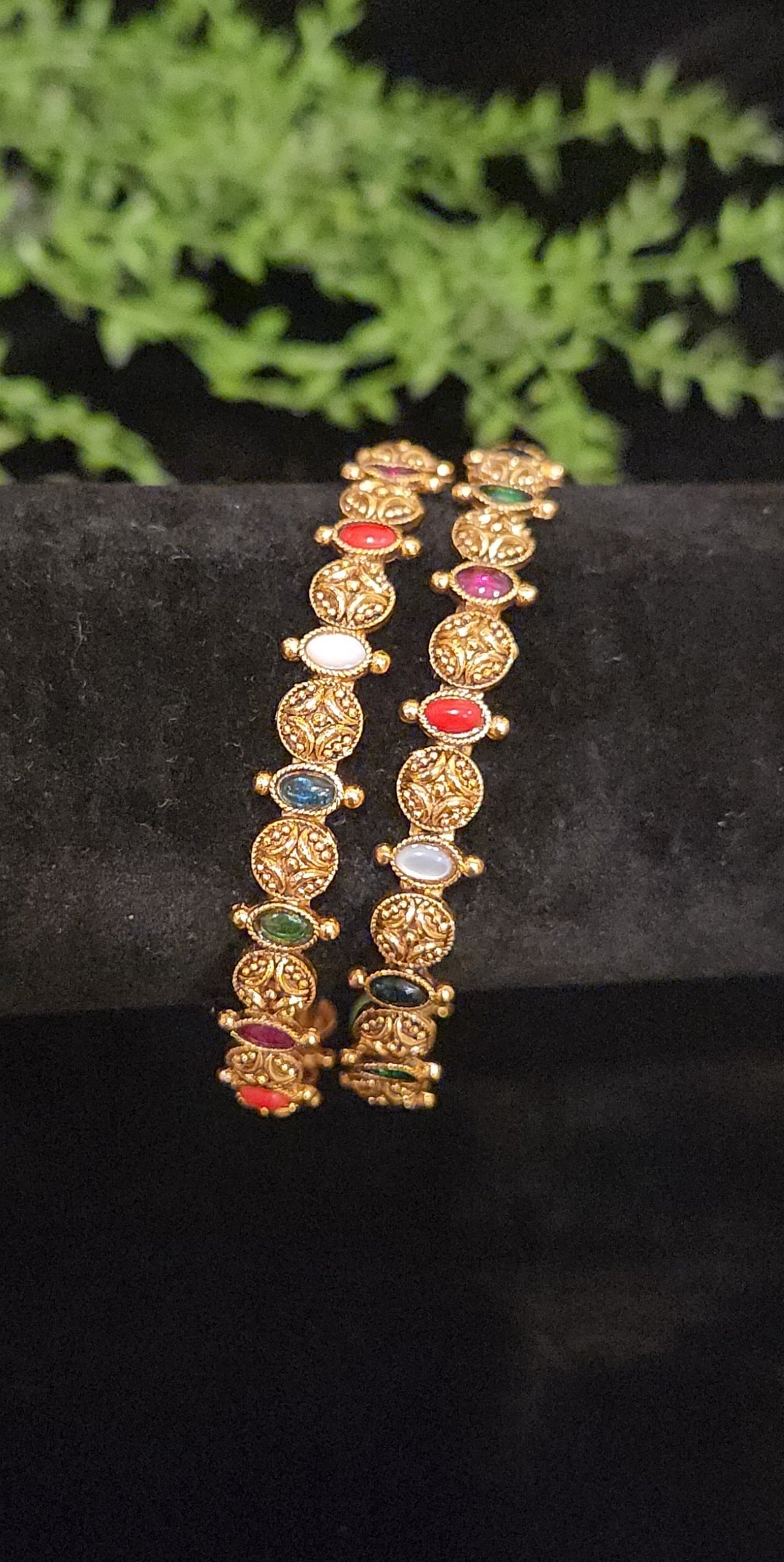 Traditional Navarathan Stone Bangles