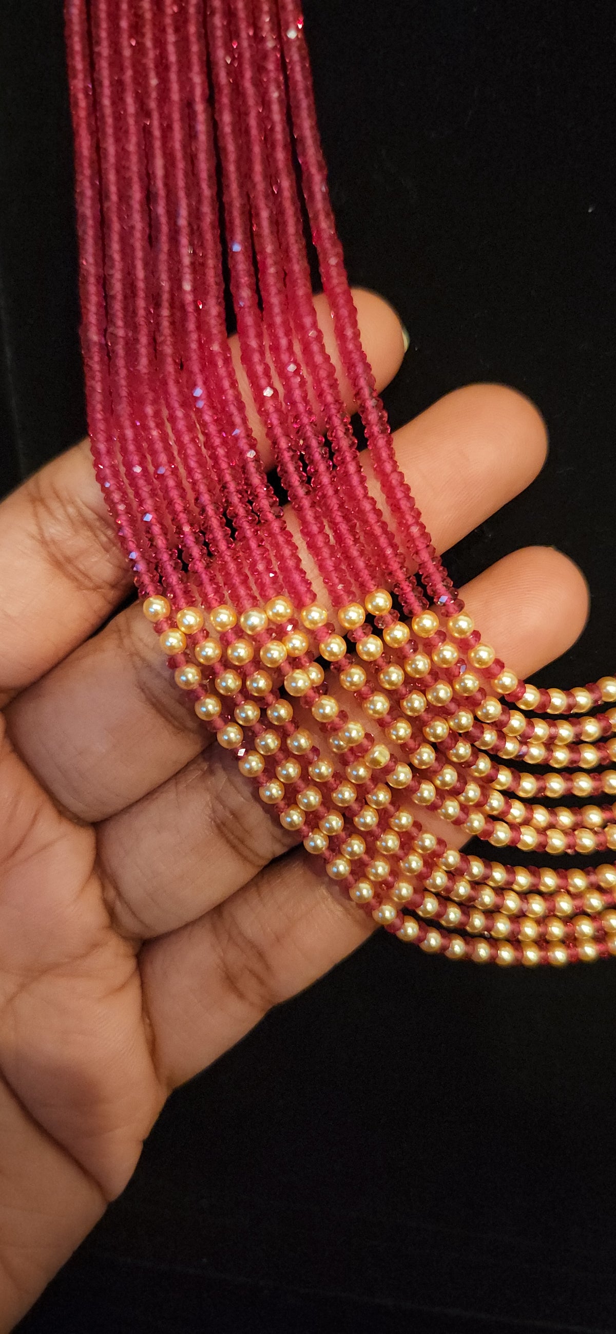 Multi-Strand CZ Beads Haram