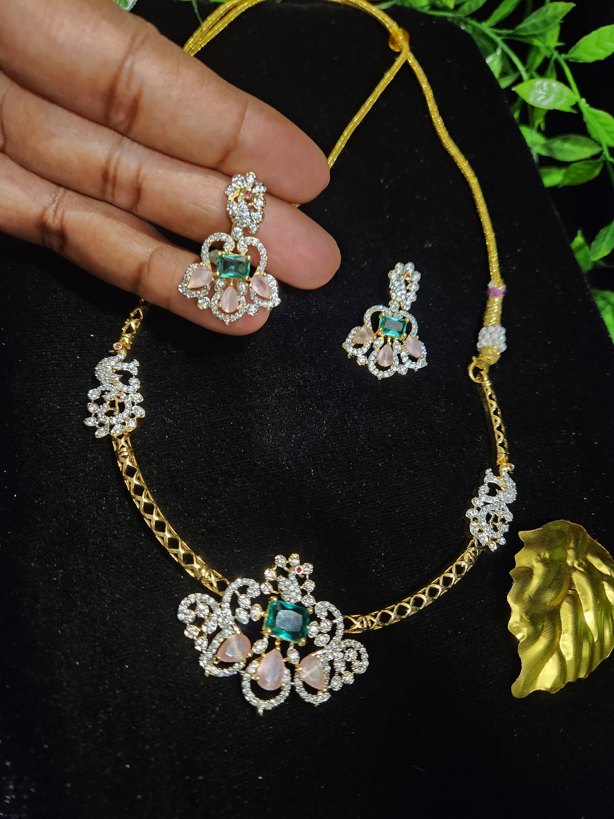 Diamond Finish Floral Pastel Kante Set