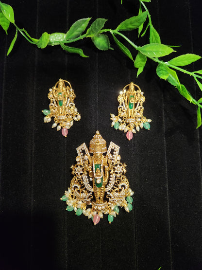 Elegant Balaji Pendant Set