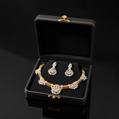 Hasli with Trendy CZ Floral Motifs