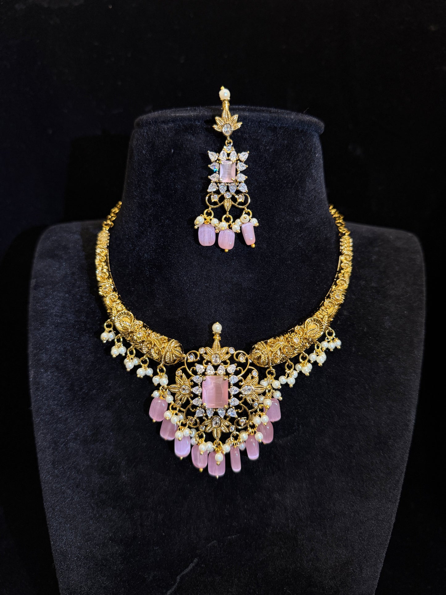Vintage Matt Finish Hasli Necklace Set