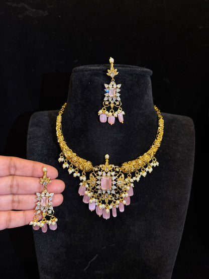 Vintage Matt Finish Hasli Necklace Set