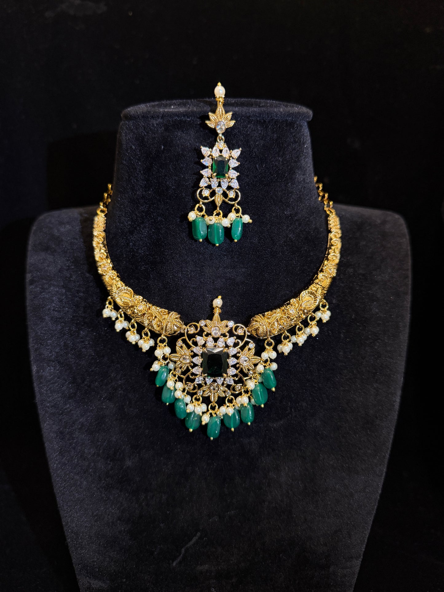 Vintage Matt Finish Hasli Necklace Set